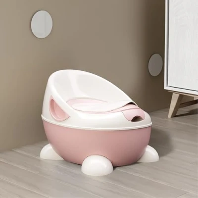 Image of DEZYN Baby Potty Toilet Training Seat Portable Chair Toddler Splash Guard Comfortable for Kids Child (Blue) (Pink)