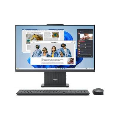 Image of Lenovo IdeaCentre 27IRH9 27&quot; All In One Desktop (Intel Core i5 13420H CPU 16GB DDR5 5200MHz RAM 1TB M.2 NVMe SSD Wireless Charger Base Windows 11 Home) Grey