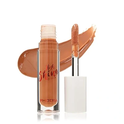 Image of AQUAPURITY Phoera® Cushiony High Shine Lip Gloss 3ml Pigmented Moisturising Non Sticky clear lipgloss (112 Honey)