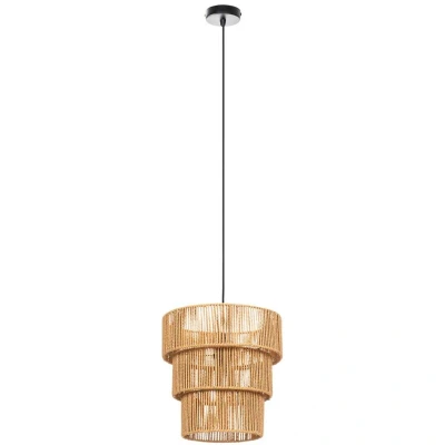 Image of Lindby pendant light Elvoria, grass, Ø 30 cm, E27