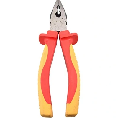 Image of 180mm VDE Soft Grip Combination Combo Pliers Insulated Electrical Electricians