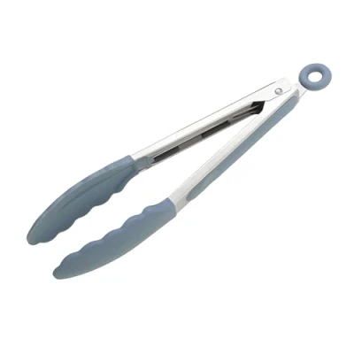Image of Wiltshire Silicone Kitchen Tongs 23cm, Cooking &amp; Serving Tongs, Salad BBQ Stainless Steel, Heat Resistant Utensil, Non Stick, Scratch Tip, Petrol Blue, 27x3.5x3.7cm