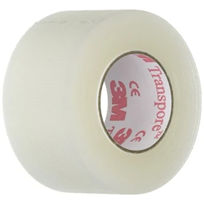 Image of 3M Transpore Clear Plastic Tape, 1 X 10 Yards
