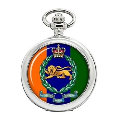 Image of Giftshop UK King&#039;s Own Royal Border Regiment, British Army Full Hunter Pocket Watch