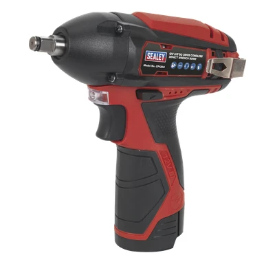 Image of Sealey Cordless Impact Wrench 3/8&quot;Sq Drive 80Nm 12V SV12 Series Body Only