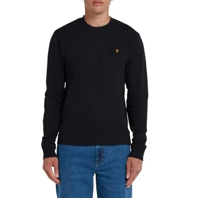 Image of Farah Men&#039;s Tim Crew Sweatshirt, Black, S