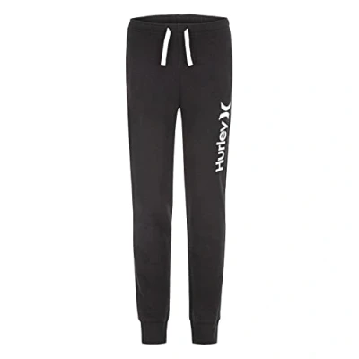 Image of Hurley Girl&#039;s Hrlg One &amp; Only Fleece Jogger Pants, Black, 6 Years