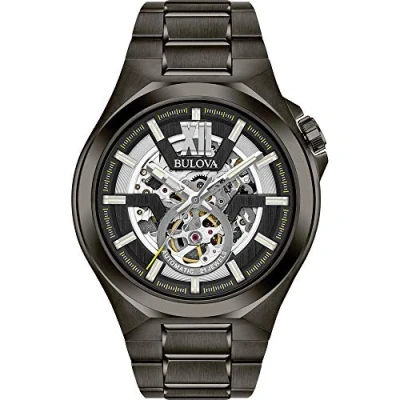 Image of Bulova Men Analogue Automatic Watch with Stainless Steel Strap 98A179