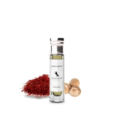 Image of Arabian Opulence FR343 OUD GREAT Roll on Perfume Oil Concentrated Fragrance Body Long Lasting Based for Men and Women Travel Size Alcohol Free Soft Bottle (6ml)