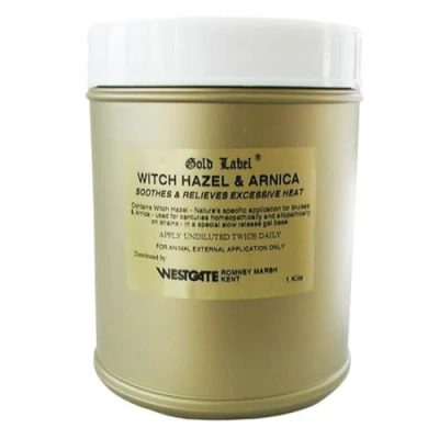 Image of Gold Label Witch Hazel and Arnica Soothes Bruising/Swelling in Horses, 1 kg, Clear