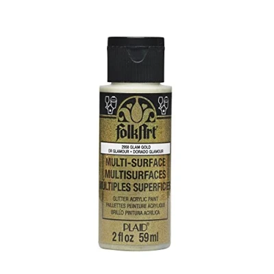 Image of Folkart Acrylic Paint, Gold, 2oz