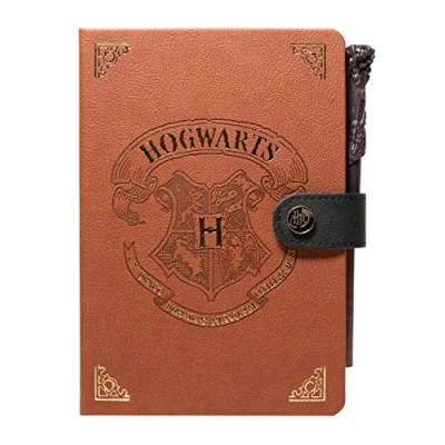 Image of Grupo Erik Harry Potter Bullet Journal A5 Notebook Dotted With Wand Pen PU Gifts Merchandise Stationery