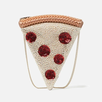 Image of kate spade new york Slice Crystal Embellished 3D Pizza Across body bag, Women&#039;s, Size: One Size, Multi