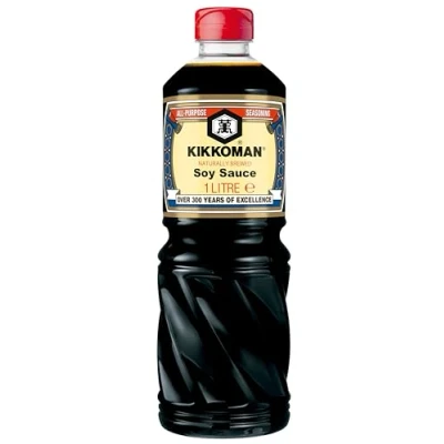 Image of Kikkoman Soy Sauce, 1 Litre, Naturally Brewed