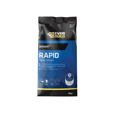 Image of Everbuild Rapid Set Cement 12kg (4 x 3kg Packs)