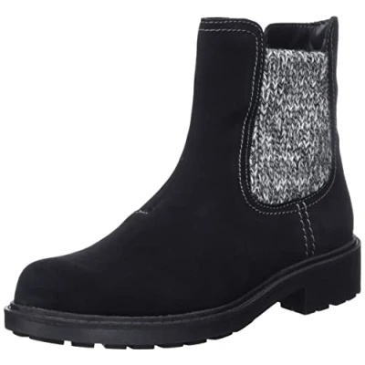 Image of Clarks Women&#039;s Opal Sky Fashion boot, Black Sde, 6.5 UK