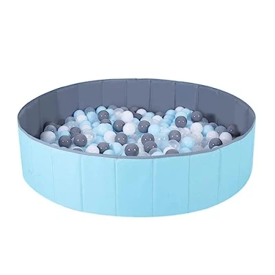 Image of Moonvvin Kids Ball Play Pool Pit Folding Childrens Ocean Double Layer Oxford Cloth Indoor and Outdoor