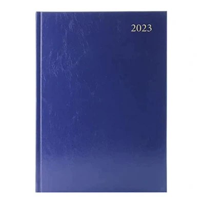 Image of Condiary Desk Diary Week To View A5 Blue 2023 KFA53BU23