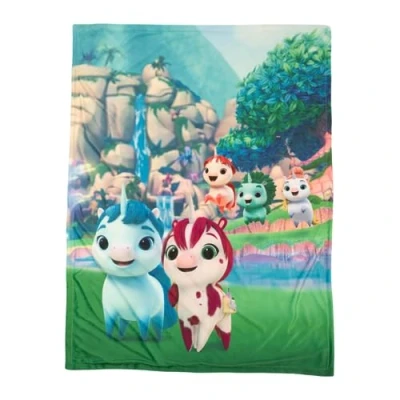Image of Franco DreamWorks Not Quite Narwhal Kids Bedding Super Soft Plush Micromink Throw, 46 in x 60 in, (Official Licensed Product)