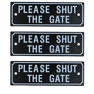 Image of AB Tools Please Shut The Gate Home Garden Fence Sign