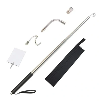 Image of scottchen PRO Telescopic Inspection Mirror Magnetic Pick Up Tool with Hook Extendable Stick Magnet Retrieval Retrieving Metal