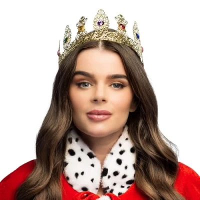 Image of Boland Queen Crown with Faux Gemstones for Adults