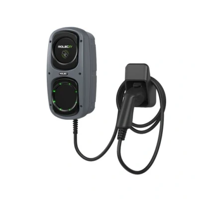 Image of Wallpod Smart EV Charger Up To 7.4Kw Type 2 10M Tethered Grey ROLEC4145G