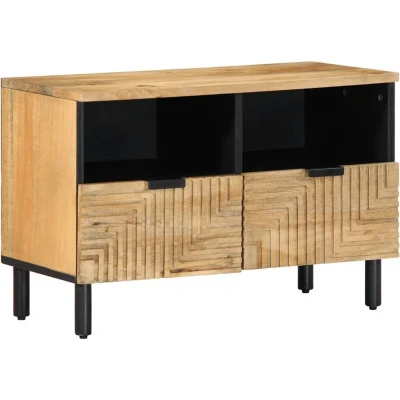 Image of vidaXL TV Cabinet Brown 70x33x46 cm Solid Wood Mango