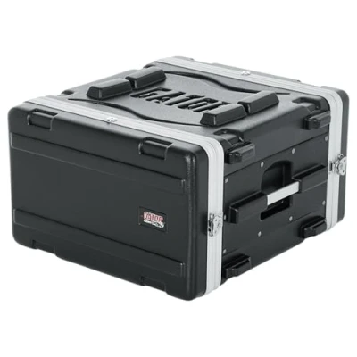 Image of Gator Molded PE 6U 19.25 inch Deep Rack Case with Front / Rear Rails and Locking