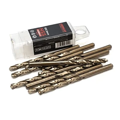 Image of Ferrcan HSS Metal Drill Bits DIN338 M35 Cobalt 3 7mm (Pack of 10) (6mm)