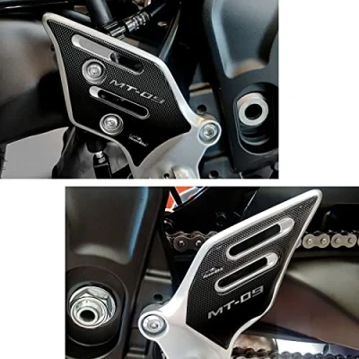 Image of Resin Bike Motorcycle 3D Stickers Compatible with Yamaha MT 09 2021 2022. Door Sill Protection from Bumps and Scratches. Pair of Gadget Moto