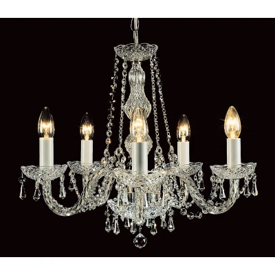 Image of Modra Crystal Strass 5 Arm Chandelier