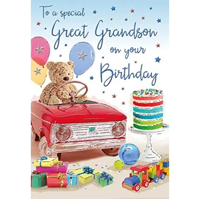 Image of Regal Publishing Birthday Card Great Grandson 9 x 6 inches