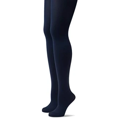 Image of Hudson Women&#039;s Pack of 2 Simply 40 Doppelpack Tights, Blue (marine 0335), 8