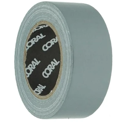 Image of Coral 71360 Endurance Duct Tape Silver High Strength Handy Mini roll Pocket Gaffer Cloth 1 inch 10M
