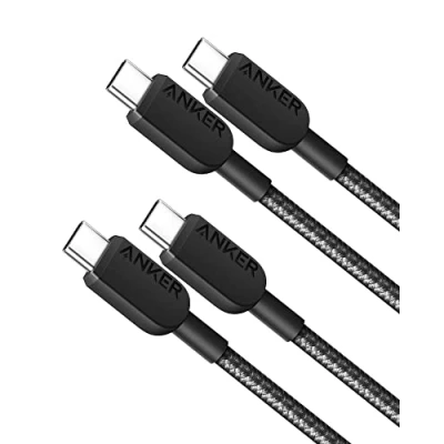 Image of Anker USB C to Charger Cable (3 ft, 2 Pack), 60W 2.0 Type Cable, Fast Charging Power for iPhone 16/15 Series, Galaxy S22, iPad Pro 2021, Mini 6, Air 4, MacBook 2020 and More