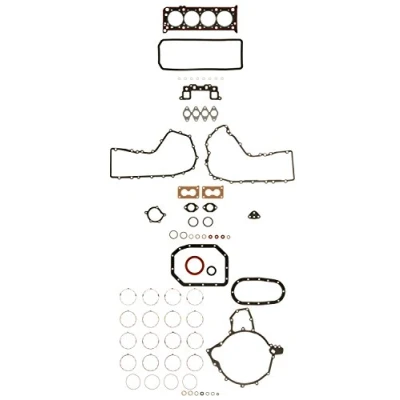 Image of 019859, 019911, 199911, 75529302, 95551299 Full Gasket Set, engine AJUSA 50018300 with cylinder head gasket, valve stem seals