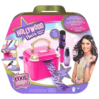 Image of Cool Maker, Hollywood Hair Extension Maker with 12 Customisable Extensions and Accessories, for Kids Aged 8 Up