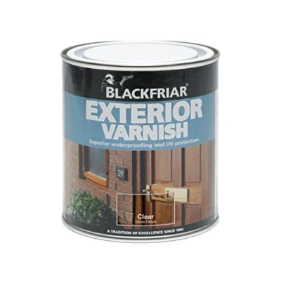 Image of Blackfriar BKFEVS250 Exterior Varnish UV77 250 ml, Clear Satin