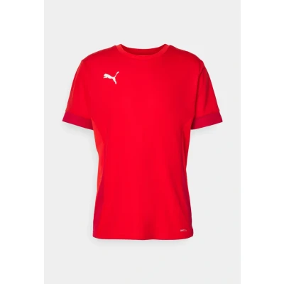 Image of Puma Teamgoal Matchday Sports Tshirt, Men&#039;s, Size: Large, Red/fast red