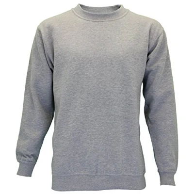 Image of Absolute Apparel Mens AA24 Regular Big Size Gym Sterling Sweatshirt Crew Neck Grey