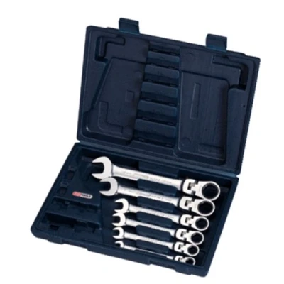 Image of KS Tools 503.4859 GEARplus flexible locking combination ratcheting spanner set, 6 pcs