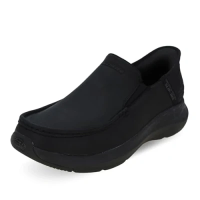 Image of Skechers Men&#039;s Parson OSWIN, Black Leather, 7.5 UK