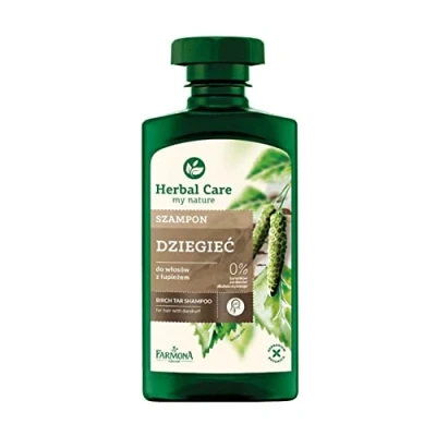 Image of Herbal Care Birch Tar Cleansing Minimizing Oiliness Shampoo Hair with Dandruff 330ml