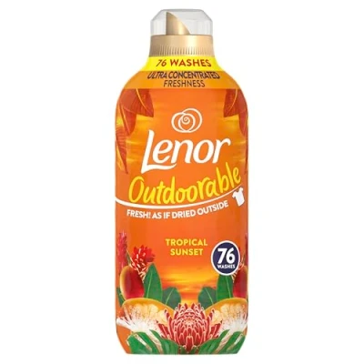 Image of Lenor Outdoorable Fabric Conditioner 76 Washes, Tropical Sunset
