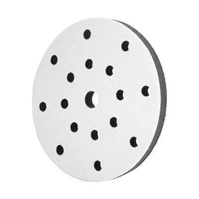 Image of Akozon mirka soft backing pads + sanding pad, diameter buffer sponge interface cushion pad for 150mm(17 holes)