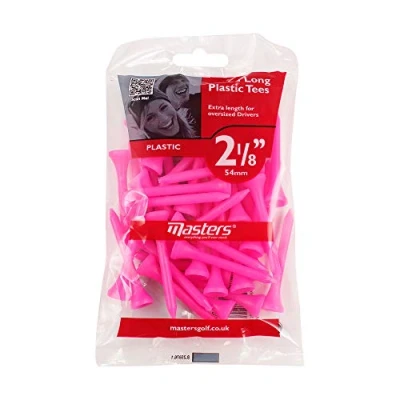Image of Masters Golf Plastic Tees 2 1/8&quot; Pink 40 Pack, mixed colours, one size, K REY GFA136