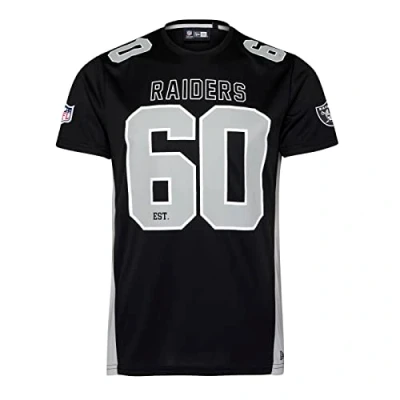 Image of New Era Las Vegas Raiders NFL Established Number Mesh Tee Black T Shirt