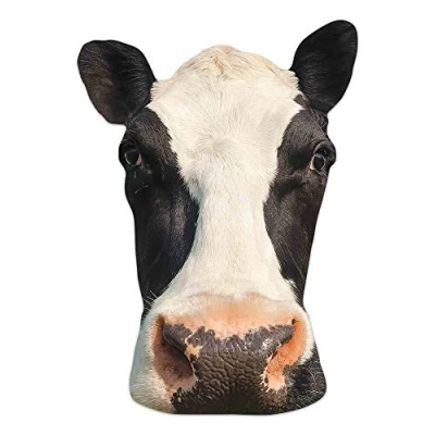 Image of STAR CUTOUTS Ltd SM394 Wonderful Cow Single Face Mask Multicolour