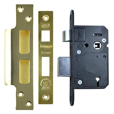 Image of LEGGE N5642 BS 5 Lever Sashlock 64mm Polished Brass